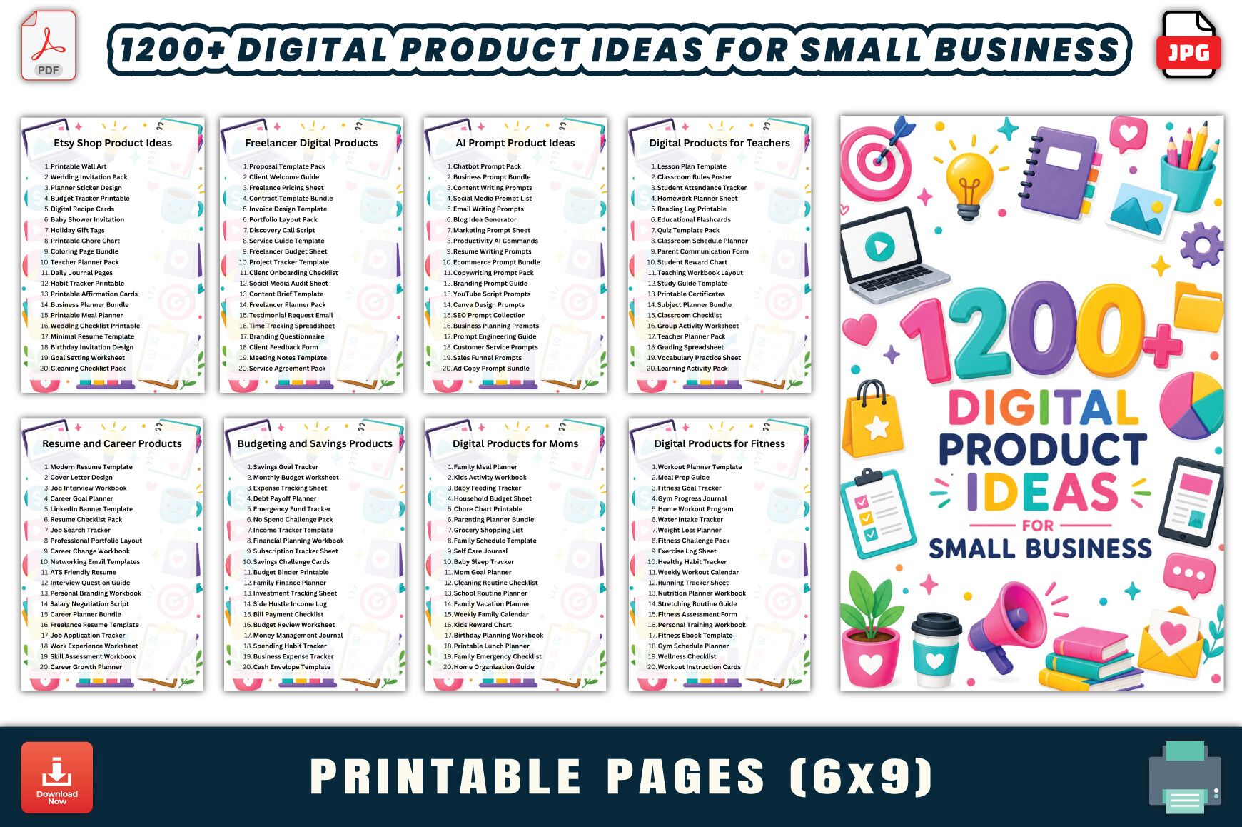 1200+ Digital Product Ideas for Small