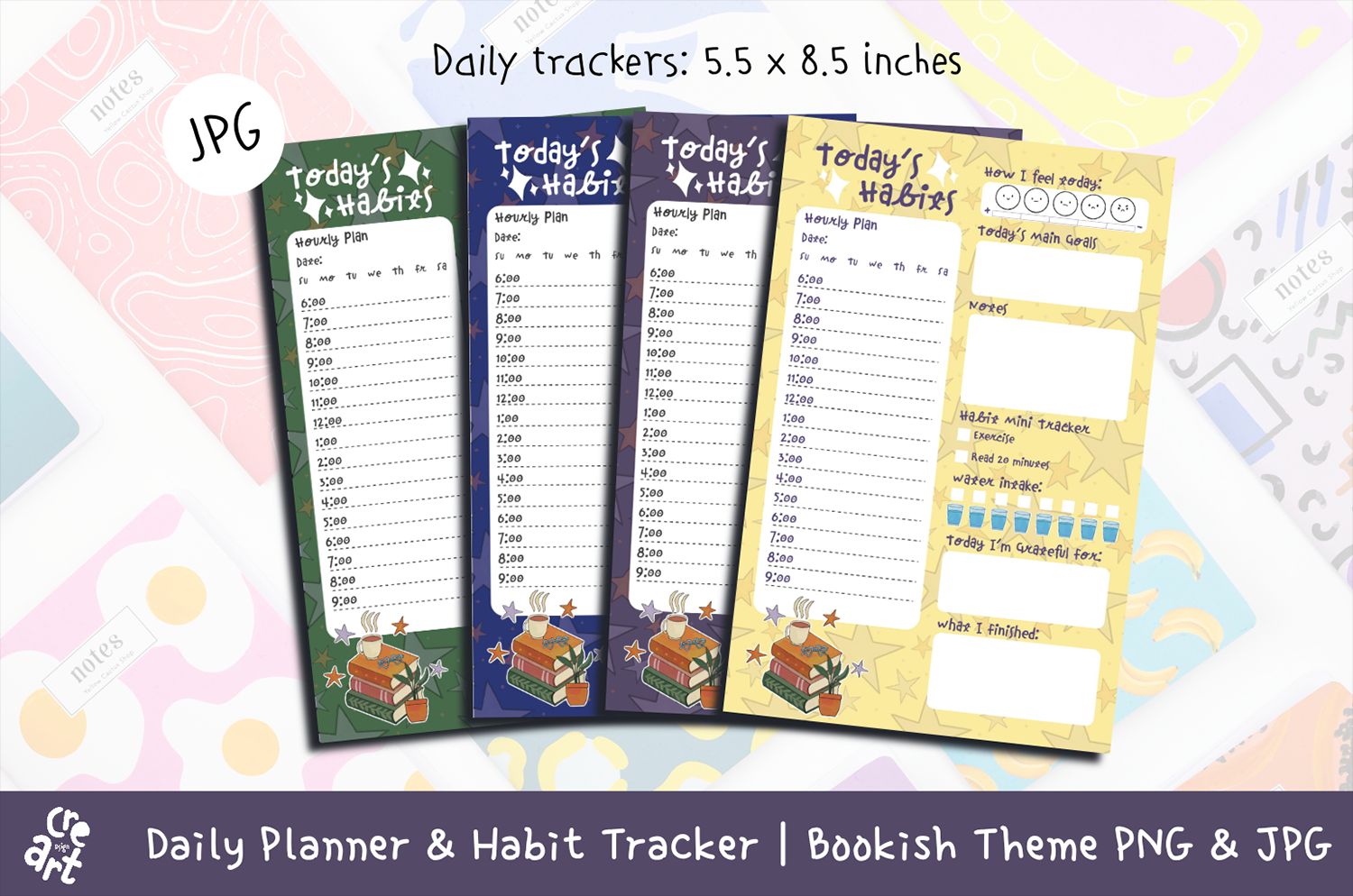 Bookish Daily Planner & Habit Tracker